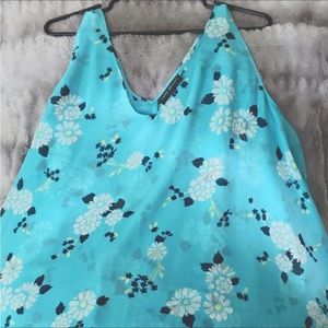 Lane Bryant Chiffon Double Layer Swing Tank 26